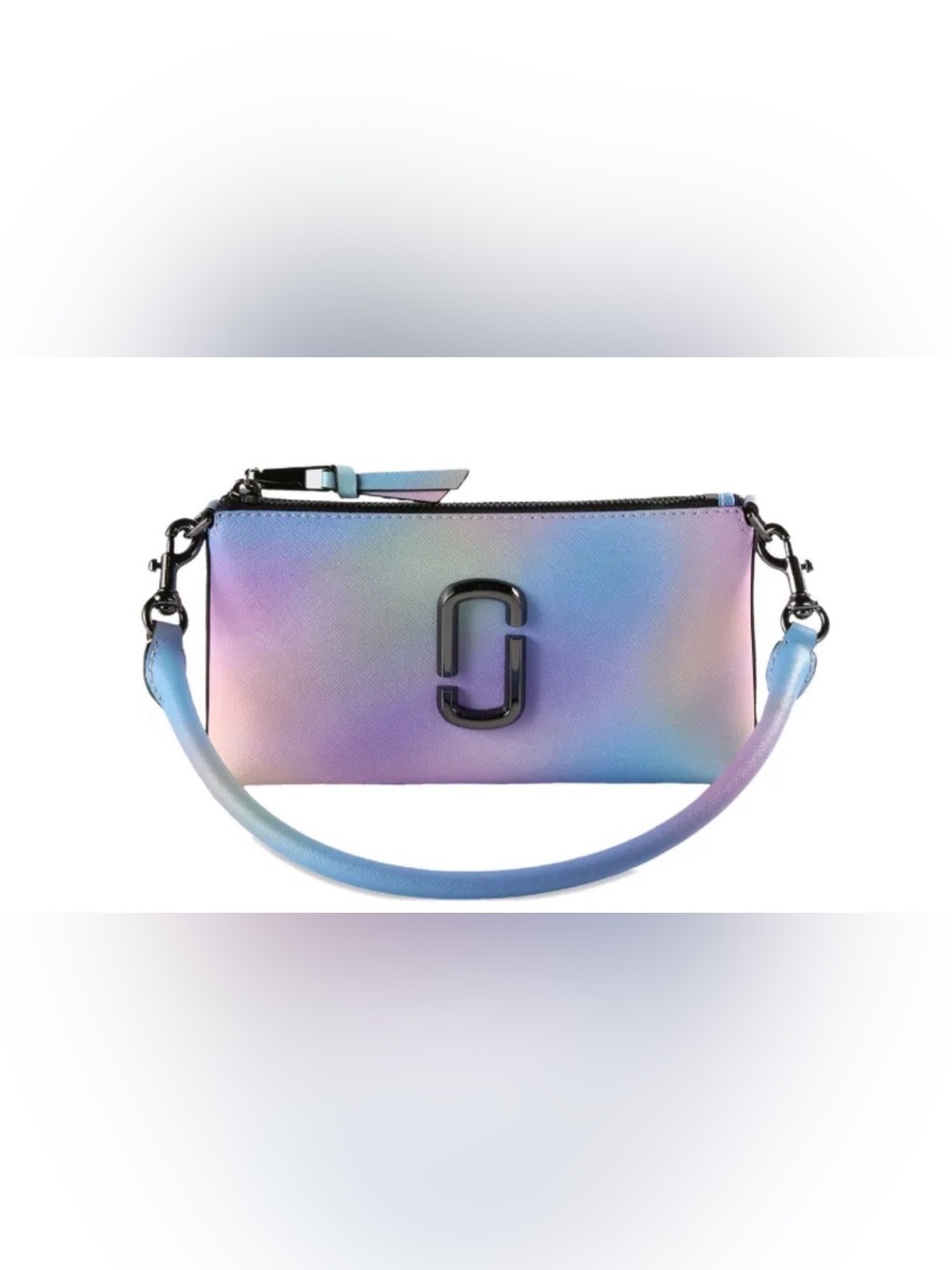 Marc Jacobs Iridescent Pastel Clutch in Blue-Lavender Gradient